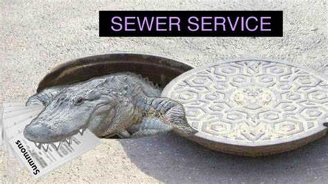 Sewer service terrible practive