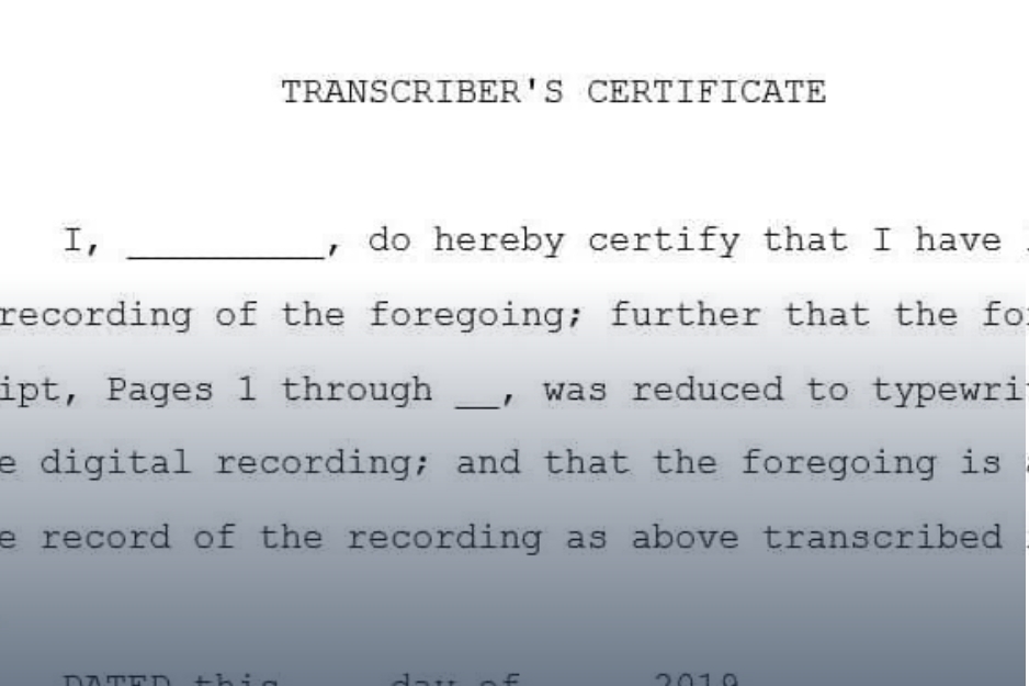 Transcript Documents - Headley Legal Support Services