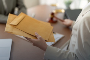 Headley Blog Cover (300 x 200 px) (3) Process server delivering important legal documents in a law firm - Headley Legal Support